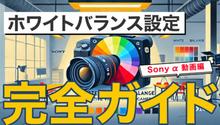 カメラのホワイトバランス設定完全ガイド（Sony α 動画編）